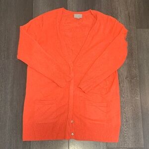 Pure Collection Fiery Orange Cashmere Sweater